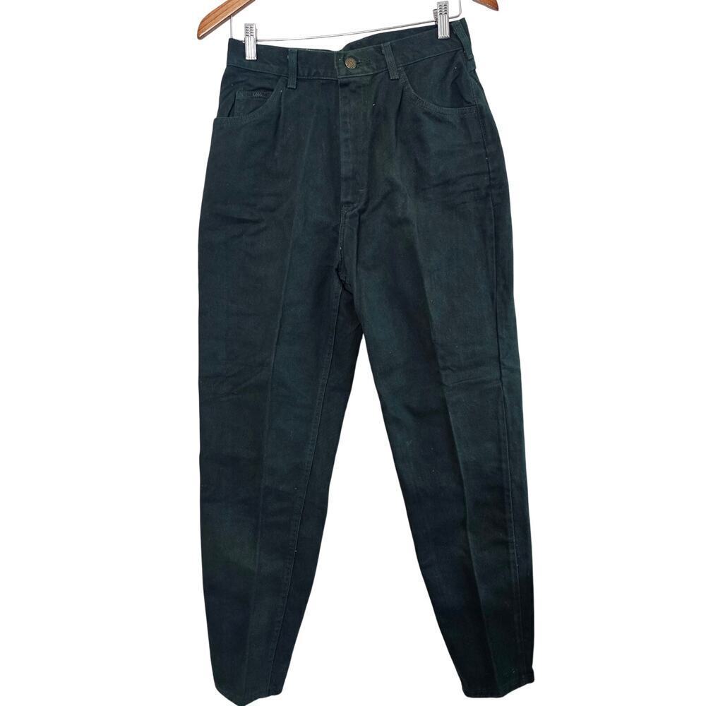 Lee Vintage Jeans Womens Size 12 90s Green Tapered High Rise Western Retro Indie